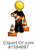 Yellow Design Mascot Clipart #1594697 by Leo Blanchette