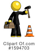 Yellow Design Mascot Clipart #1594703 by Leo Blanchette