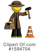 Yellow Design Mascot Clipart #1594704 by Leo Blanchette
