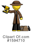 Yellow Design Mascot Clipart #1594710 by Leo Blanchette
