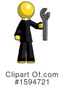 Yellow Design Mascot Clipart #1594721 by Leo Blanchette