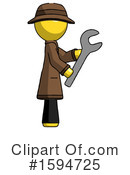 Yellow Design Mascot Clipart #1594725 by Leo Blanchette