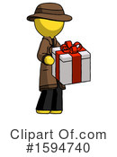 Yellow Design Mascot Clipart #1594740 by Leo Blanchette
