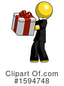 Yellow Design Mascot Clipart #1594748 by Leo Blanchette