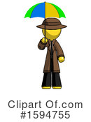 Yellow Design Mascot Clipart #1594755 by Leo Blanchette