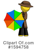 Yellow Design Mascot Clipart #1594758 by Leo Blanchette