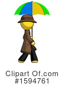 Yellow Design Mascot Clipart #1594761 by Leo Blanchette