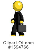 Yellow Design Mascot Clipart #1594766 by Leo Blanchette