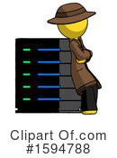 Yellow Design Mascot Clipart #1594788 by Leo Blanchette