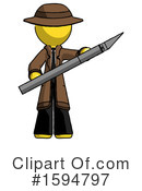 Yellow Design Mascot Clipart #1594797 by Leo Blanchette