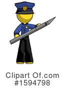 Yellow Design Mascot Clipart #1594798 by Leo Blanchette