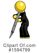 Yellow Design Mascot Clipart #1594799 by Leo Blanchette