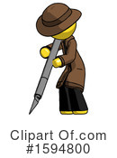 Yellow Design Mascot Clipart #1594800 by Leo Blanchette