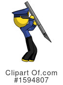 Yellow Design Mascot Clipart #1594807 by Leo Blanchette