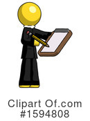 Yellow Design Mascot Clipart #1594808 by Leo Blanchette