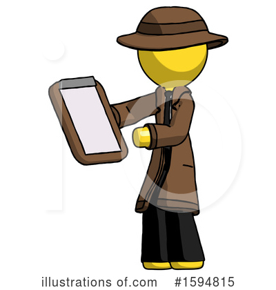 Royalty-Free (RF) Yellow Design Mascot Clipart Illustration by Leo Blanchette - Stock Sample #1594815