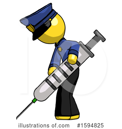 Royalty-Free (RF) Yellow Design Mascot Clipart Illustration by Leo Blanchette - Stock Sample #1594825