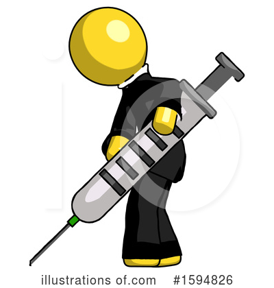 Royalty-Free (RF) Yellow Design Mascot Clipart Illustration by Leo Blanchette - Stock Sample #1594826