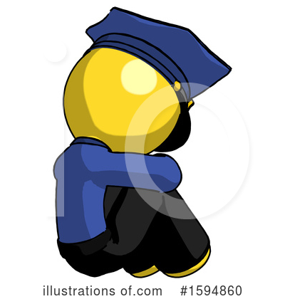 Royalty-Free (RF) Yellow Design Mascot Clipart Illustration by Leo Blanchette - Stock Sample #1594860