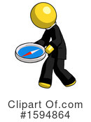 Yellow Design Mascot Clipart #1594864 by Leo Blanchette