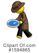 Yellow Design Mascot Clipart #1594865 by Leo Blanchette