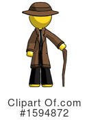 Yellow Design Mascot Clipart #1594872 by Leo Blanchette