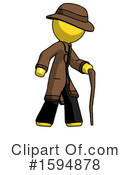 Yellow Design Mascot Clipart #1594878 by Leo Blanchette