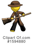 Yellow Design Mascot Clipart #1594880 by Leo Blanchette