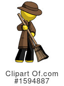 Yellow Design Mascot Clipart #1594887 by Leo Blanchette
