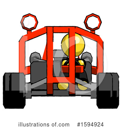 Royalty-Free (RF) Yellow Design Mascot Clipart Illustration by Leo Blanchette - Stock Sample #1594924