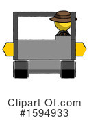 Yellow Design Mascot Clipart #1594933 by Leo Blanchette