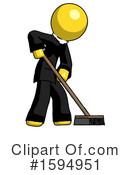 Yellow Design Mascot Clipart #1594951 by Leo Blanchette