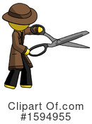 Yellow Design Mascot Clipart #1594955 by Leo Blanchette