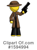 Yellow Design Mascot Clipart #1594994 by Leo Blanchette