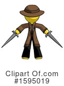 Yellow Design Mascot Clipart #1595019 by Leo Blanchette