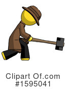 Yellow Design Mascot Clipart #1595041 by Leo Blanchette