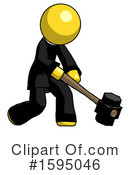 Yellow Design Mascot Clipart #1595046 by Leo Blanchette