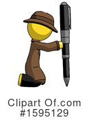 Yellow Design Mascot Clipart #1595129 by Leo Blanchette