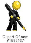 Yellow Design Mascot Clipart #1595137 by Leo Blanchette