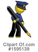 Yellow Design Mascot Clipart #1595139 by Leo Blanchette