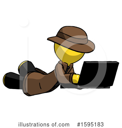 Royalty-Free (RF) Yellow Design Mascot Clipart Illustration by Leo Blanchette - Stock Sample #1595183