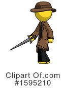 Yellow Design Mascot Clipart #1595210 by Leo Blanchette