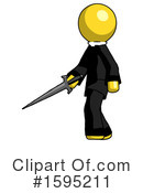 Yellow Design Mascot Clipart #1595211 by Leo Blanchette