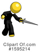 Yellow Design Mascot Clipart #1595214 by Leo Blanchette