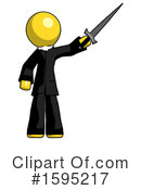 Yellow Design Mascot Clipart #1595217 by Leo Blanchette