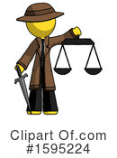 Yellow Design Mascot Clipart #1595224 by Leo Blanchette