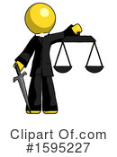 Yellow Design Mascot Clipart #1595227 by Leo Blanchette