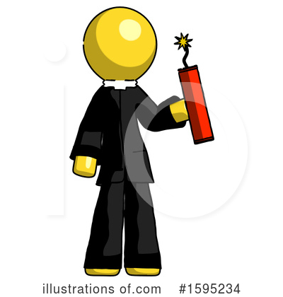 Royalty-Free (RF) Yellow Design Mascot Clipart Illustration by Leo Blanchette - Stock Sample #1595234