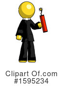 Yellow Design Mascot Clipart #1595234 by Leo Blanchette