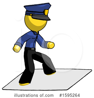 Royalty-Free (RF) Yellow Design Mascot Clipart Illustration by Leo Blanchette - Stock Sample #1595264
